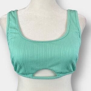 NOBO Bikini Bathing Suit Top Teal Size 11-13 Junior
